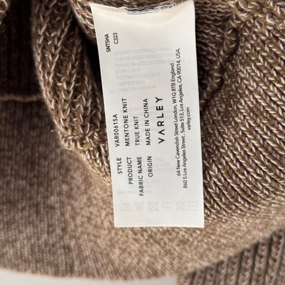 VARLEY NWT Mentone Half Zip Pullover in Dark Green Speckle 1X - Picture 8 of 12